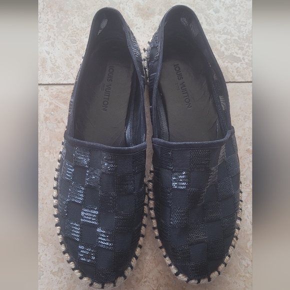 Louis Vuitton Black Woven Espadrilles Seabreeze - Picture 1 of 5